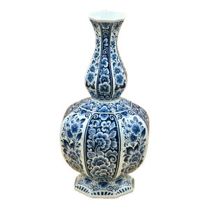 Vintage Baker Knapp & Tubbs Delft Style Vase Made in Holland