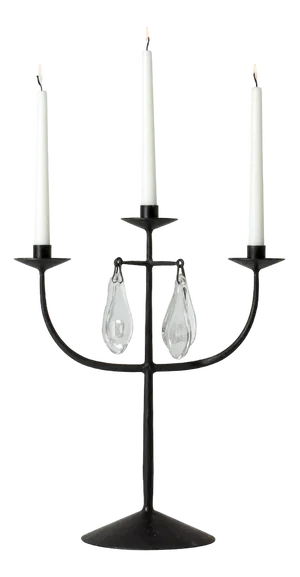 Wrough Iron Candelabra by Erik Höglund, 1960s