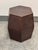 Design Plus Gallery presents a Hexagonal Embossed Leather Side Table. This piece has a six-sided form wrapped in pebbled...