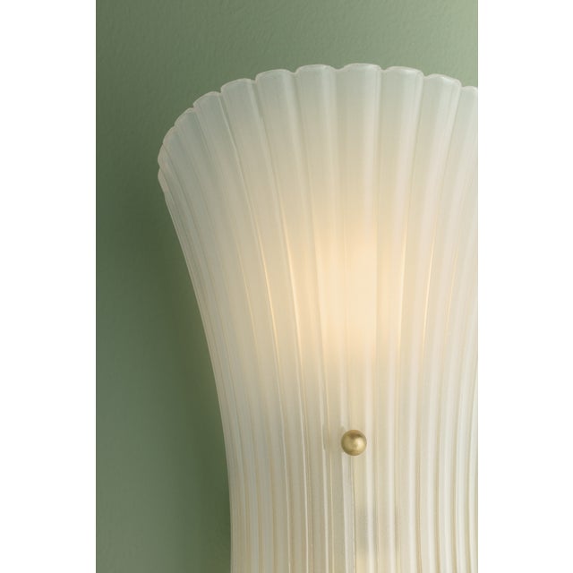Mitzi Esmae 7 in. 2 Light Wall Sconce in Aged Brass Finish For Sale - Image 13 of 13