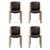 Contemporary Chair 300 in Wood and Sørensen Leather by Joe Colombo for Karakter, Set of 6 For Sale - Image 3 of 18