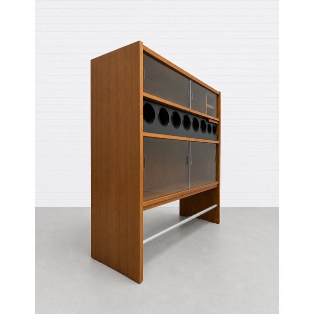 Mid-Century Modern Mid Century Modern Danish Teak Dry Bar Cabinet by Poul Heltborg, C. 1960’s For Sale - Image 3 of 15