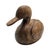 Brown Minimalist Hand-Carved Solid Wood Duck Sculpture, Decoy Form, 14.25" For Sale - Image 8 of 14