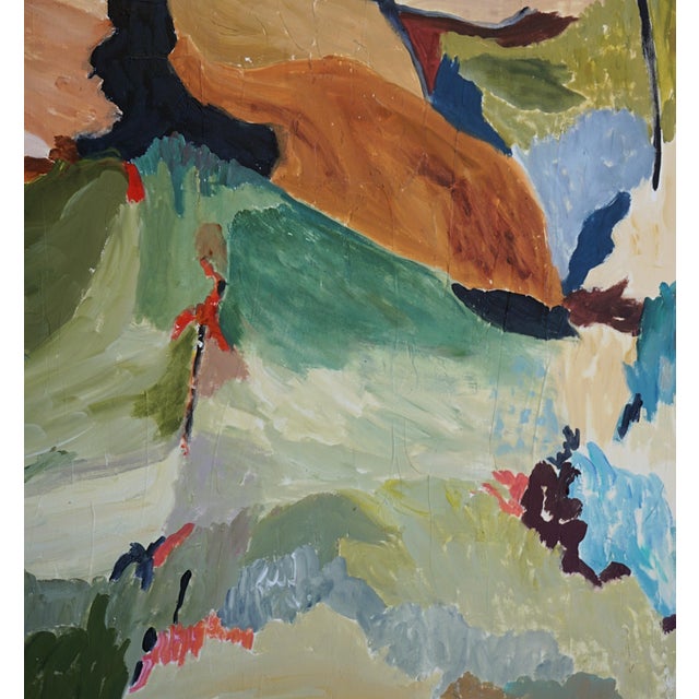 2020s "Change of Scenery" Abstract Landscape Painting by Laurie MacMillan, Framed For Sale - Image 5 of 6