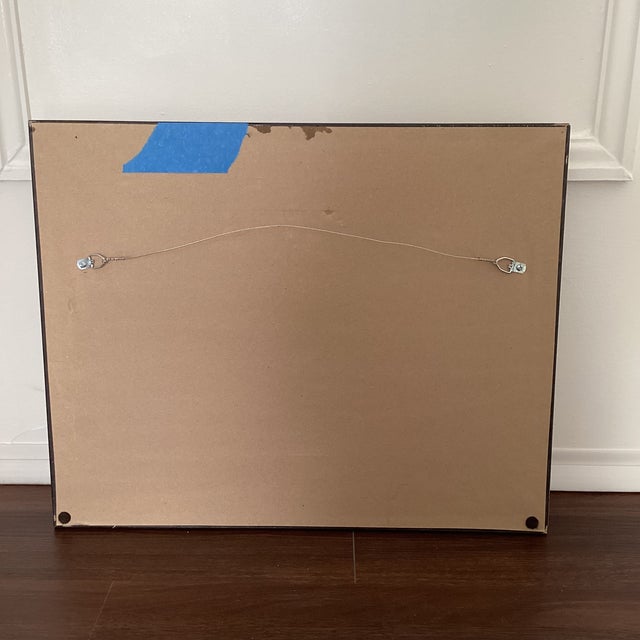 Vintage European Coastal Landscape Painting on Board Atmospheric vintage coastal landscape depicting sailboats and...