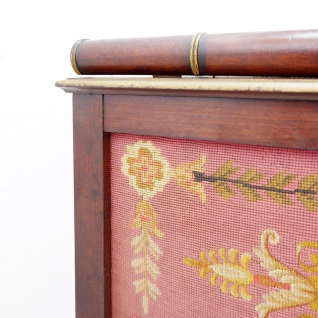 Antique French Empire Style Firescreen, 1800s For Sale - Image 11 of 17