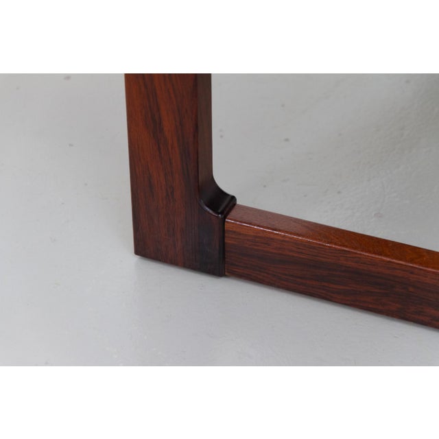 Danish Rosewood Coffee Table with Ceramic Tiles by Tue Poulsen, 1970s For Sale - Image 11 of 18