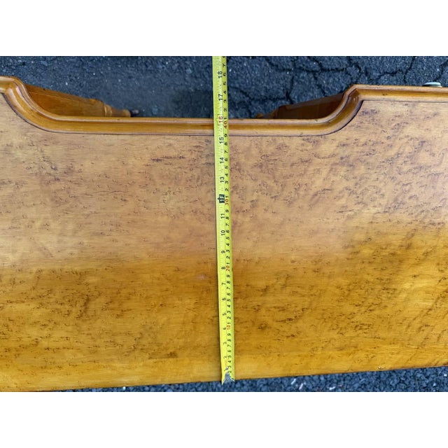 Wood Antique Tiger Maple Vanity Dressing Table For Sale - Image 7 of 18