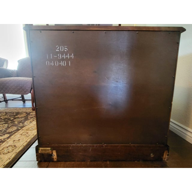 Ethan Allen Two Locking Drawers Lateral File Cabinet Cherry Finish For Sale - Image 14 of 15