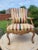 Late 20th Century Vintage Striped Accent Chair For Sale - Image 11 of 11