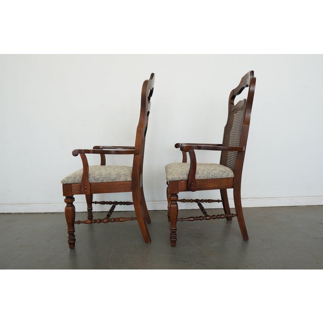 Brown Vintage Singer Furniture Co. Dining Chairs (Set of 5) For Sale - Image 8 of 18