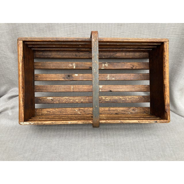 Wood Vintage British Wood Slate and Metal Box Queen Sq London For Sale - Image 7 of 12