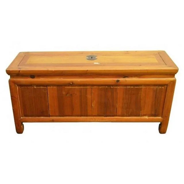 Antique Low Kang Chest With a Natural Patina From 19th Century China For Sale In New York - Image 6 of 6