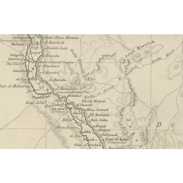 Egypt and Arabia Petraea Nile Map, 1815 For Sale - Image 6 of 10