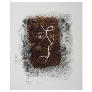 Georges Braque, Cubist Profile, Original Lithograph For Sale