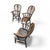 Antique Windsor High Spindle Back Armchairs in Elm Wood, 1800s, Set of 4 For Sale - Image 10 of 16