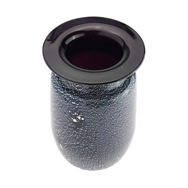 Silver Leaf Infused Blown Case Glass Vase by Seguso Verti D'Arte, 1970 For Sale In Chicago - Image 6 of 7