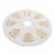 Metallic Leaf Christmas Tree Skirt 48"D For Sale