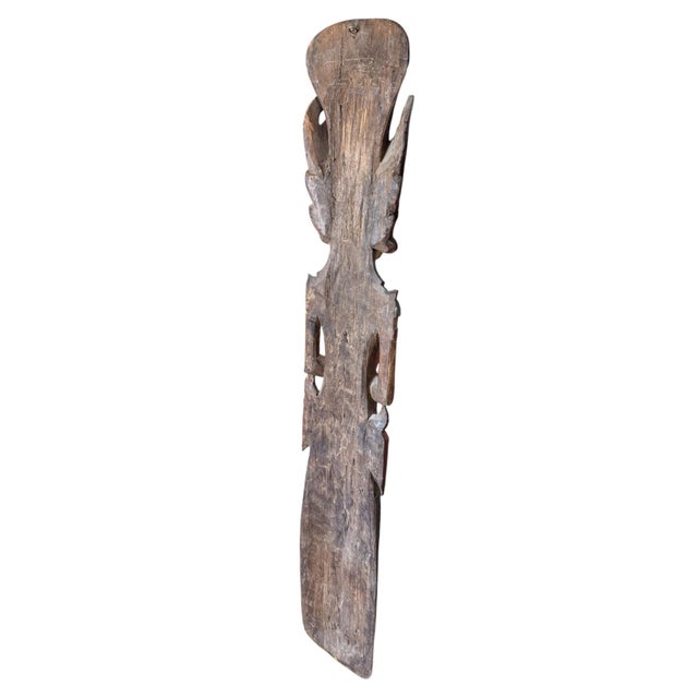 Antique Indonesian Rice Goddess Dewi Sri- Handcarved & Handpainted For Sale - Image 9 of 11
