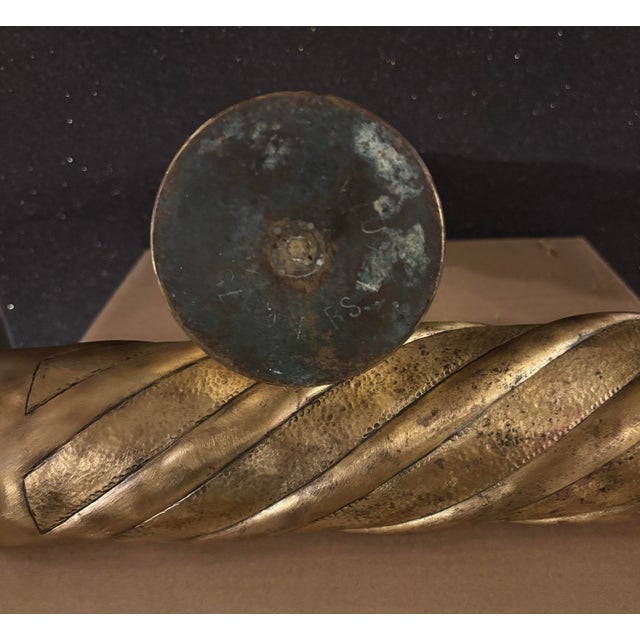 1910s French World War I Trench Art Pair For Sale - Image 4 of 5