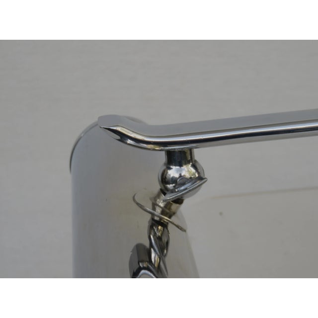 Vintage Art Deco Chrome-Plated Piano Table Lamp For Sale - Image 14 of 18