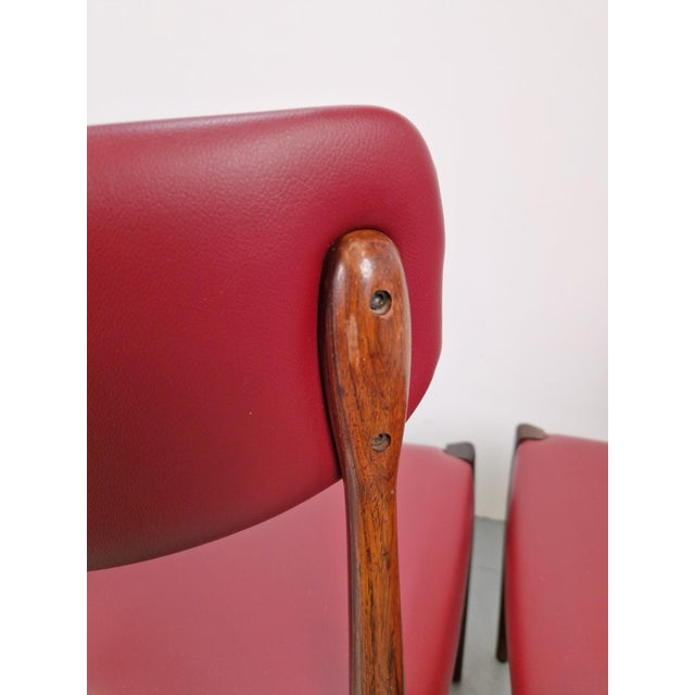 Wood Vintage Dining Chairs from Topform, 1960s, Set of 4 For Sale - Image 7 of 12