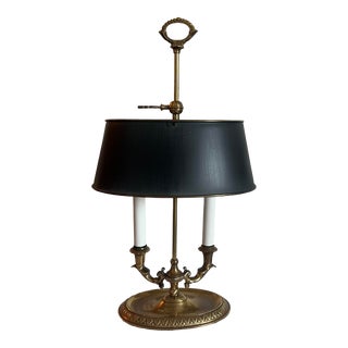 Mid-Century Frederick Cooper Brass Bouillette Lamp For Sale