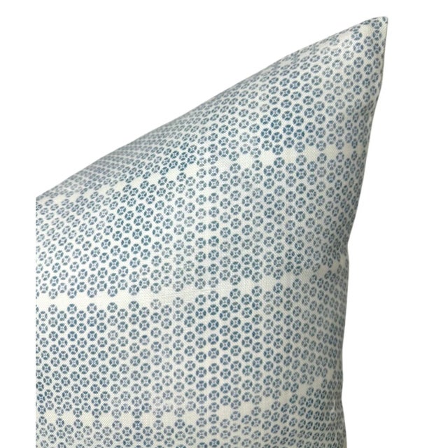 Modern Madu Pillow Cover in Lake Blue, 20x20 Pillow For Sale - Image 3 of 3