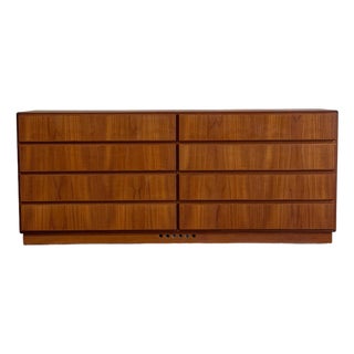 Danish Teak Dresser by Komfort Mid-Century Modern Lowboy 1960s, Attributed For Sale
