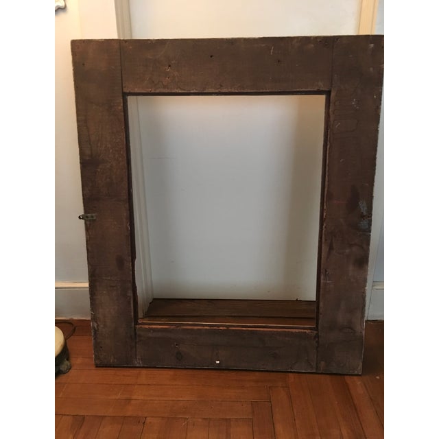 Late 19th Century Spanish Art Nouveau Picture Frame in Wood and Gesso, Ca.1880 For Sale - Image 5 of 6