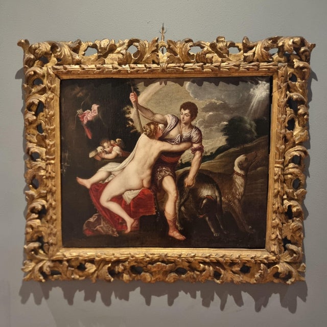 Alessandro Varotari, Nude Venus, 1620, Oil Painting on Canvas, Framed For Sale - Image 7 of 17