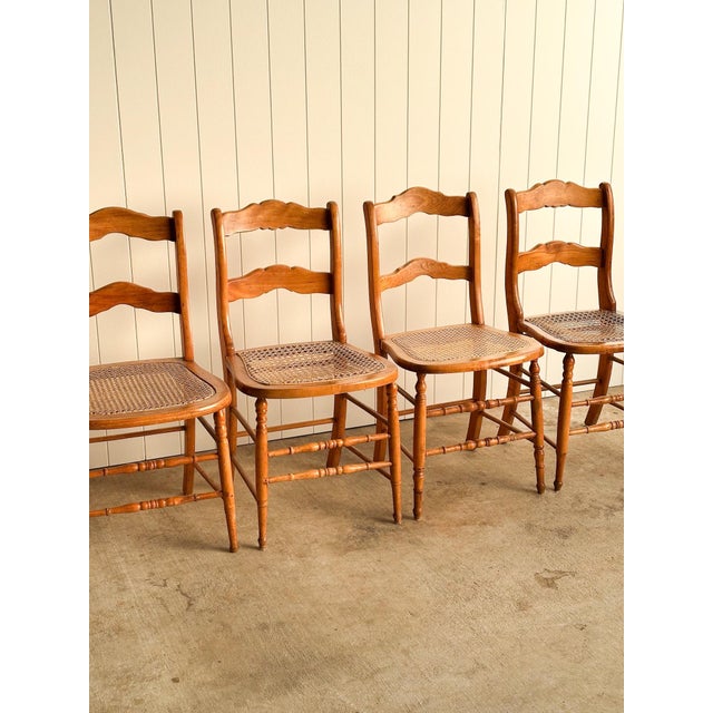 Antique French Country Dining Chairs, Set of 4 For Sale In Greensboro - Image 6 of 12