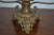 Victorian Era Bronze Winged Dragon Centerpiece W. Glass Bowl For Sale - Image 11 of 12