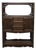 Vintage Chinese Hardwood Two-Tier Display Cabinet (Curio) With Drawers - 76cm For Sale