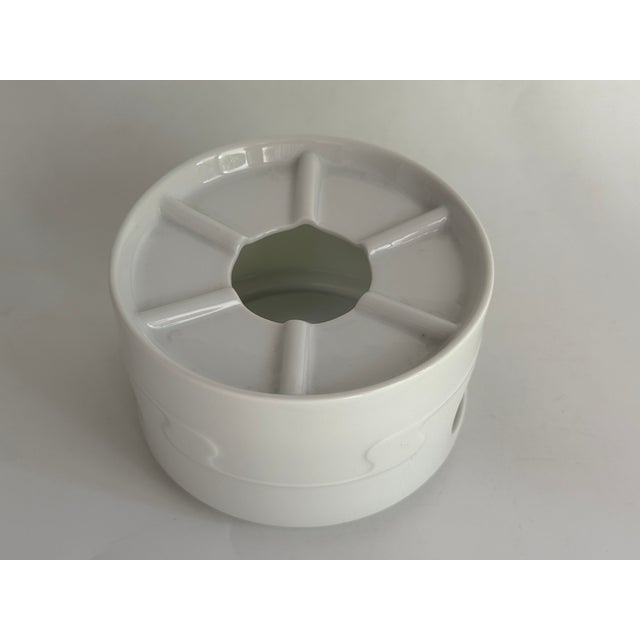 1990s White Asimmetria Warmer by Björn Wiinblad for Rosenthal Studio Linie, 1992 For Sale - Image 5 of 6