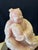Large Vintage Chinese Carved Rose Quartz Boy Sculpture on Hardwood Stand For Sale In West Palm - Image 6 of 7