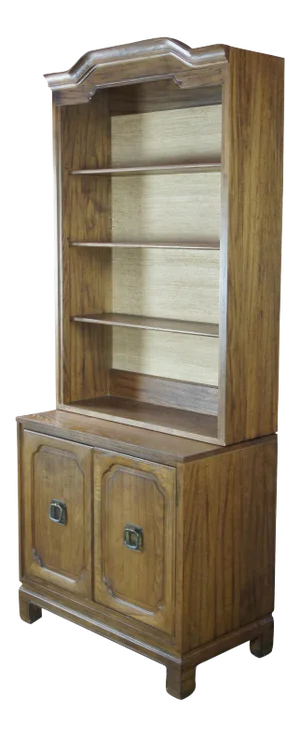 Davis Cabinet Co Teakwood Chinoiserie Library Bookcase