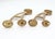 Pair of Reclaimed Brass Bar Mount Brackets For Sale - Image 4 of 4