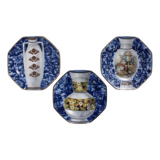 Plates with the Motive of Holland Porcelain by Inese Brants, 2000s, Set of 3 For Sale