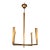 Thomas O'Brien for Visual Comfort Galahad Small Brass Chandelier For Sale