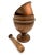 Brown Early 19thC Tiger Oak and Copper Lined Jumbo Footed Primitive Industrial Apothecary Mortar and Pestle or Planter For Sale - Image 8 of 12