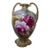 Nippon Hand Painted Flowers Vase With Two Gilded Handles For Sale