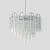 Murano ” Tronchi ” clear blown glass components ceiling light. Chrome plated la metal structure.Wired for EU and...