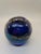 Rare Crystal Glass Paperweight Dark Blue Sky Starry Night Bubble Glasswork