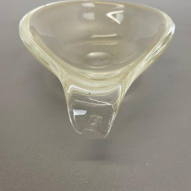 Murano Bubble and Glass Shell Bowl Ashtray from Barovier and Toso, Italy, 1970s For Sale - Image 8 of 18