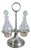 Silver-Plated Oil and Vinegar Set with Bottles and Anchor by Ercuis, 1890s, Set of 3 For Sale