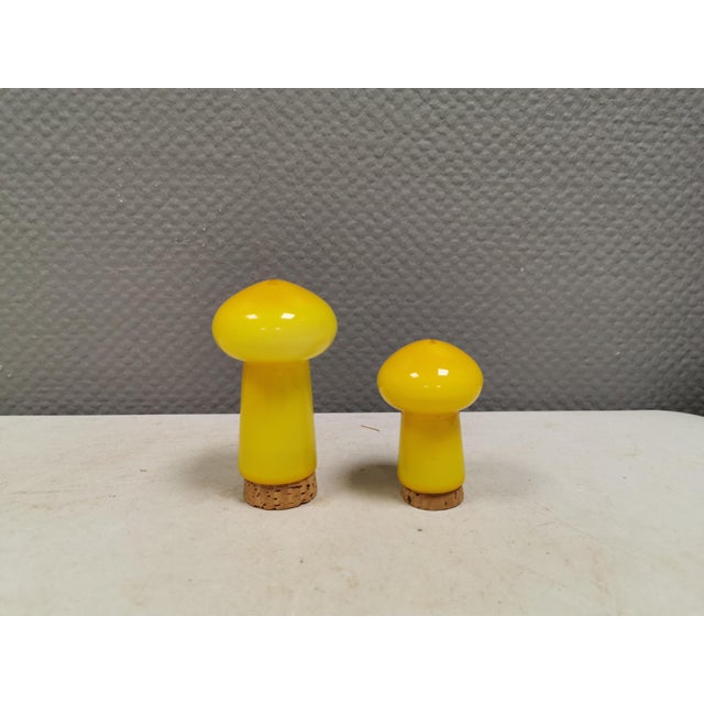Palet Mushroom-Shaped Salt and Pepper Shakers by Michael Bang for Holmegaard, 1960s, Set of 2 For Sale - Image 11 of 13