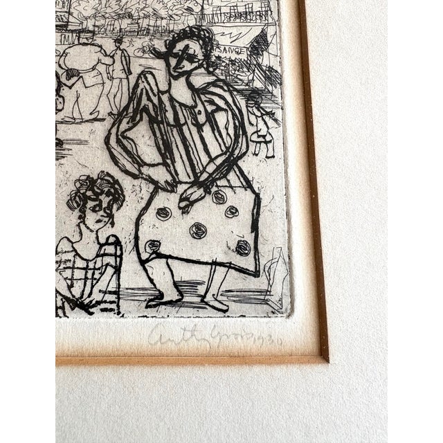 Contemporary Anthony Gross 1930 Etching Signed in Pencil For Sale - Image 3 of 3