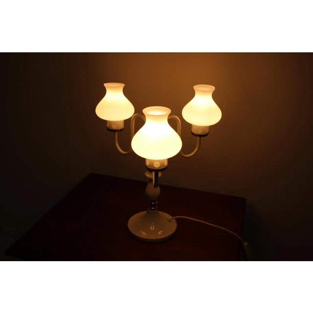 Metal Mid-Century Table Lamp from Drukov, 1970s For Sale - Image 7 of 8