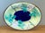 Ceramic Vintage Majolica Floral Plate For Sale - Image 7 of 12